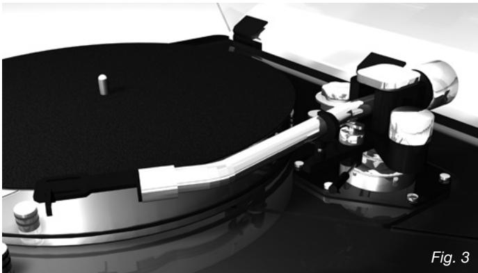 THORENS TD 550 - Adjusting tonearm height (VTA) - 1
