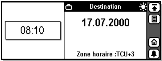 ERICSSON R380S - Horloge analogue, icône locale affichée et alarme activée - 1