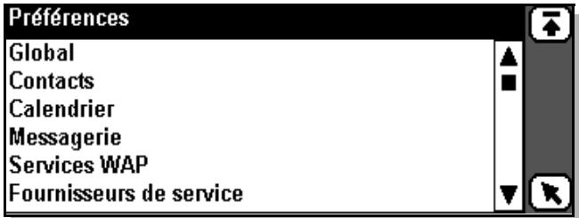 ERICSSON R380S - Preférences - 1
