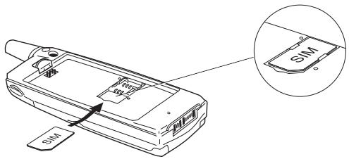 ERICSSON R380S - Pour insérer la carte SIM : - 1
