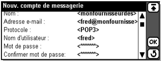 ERICSSON R380S - Configuration manuelle de la messagerie - 1