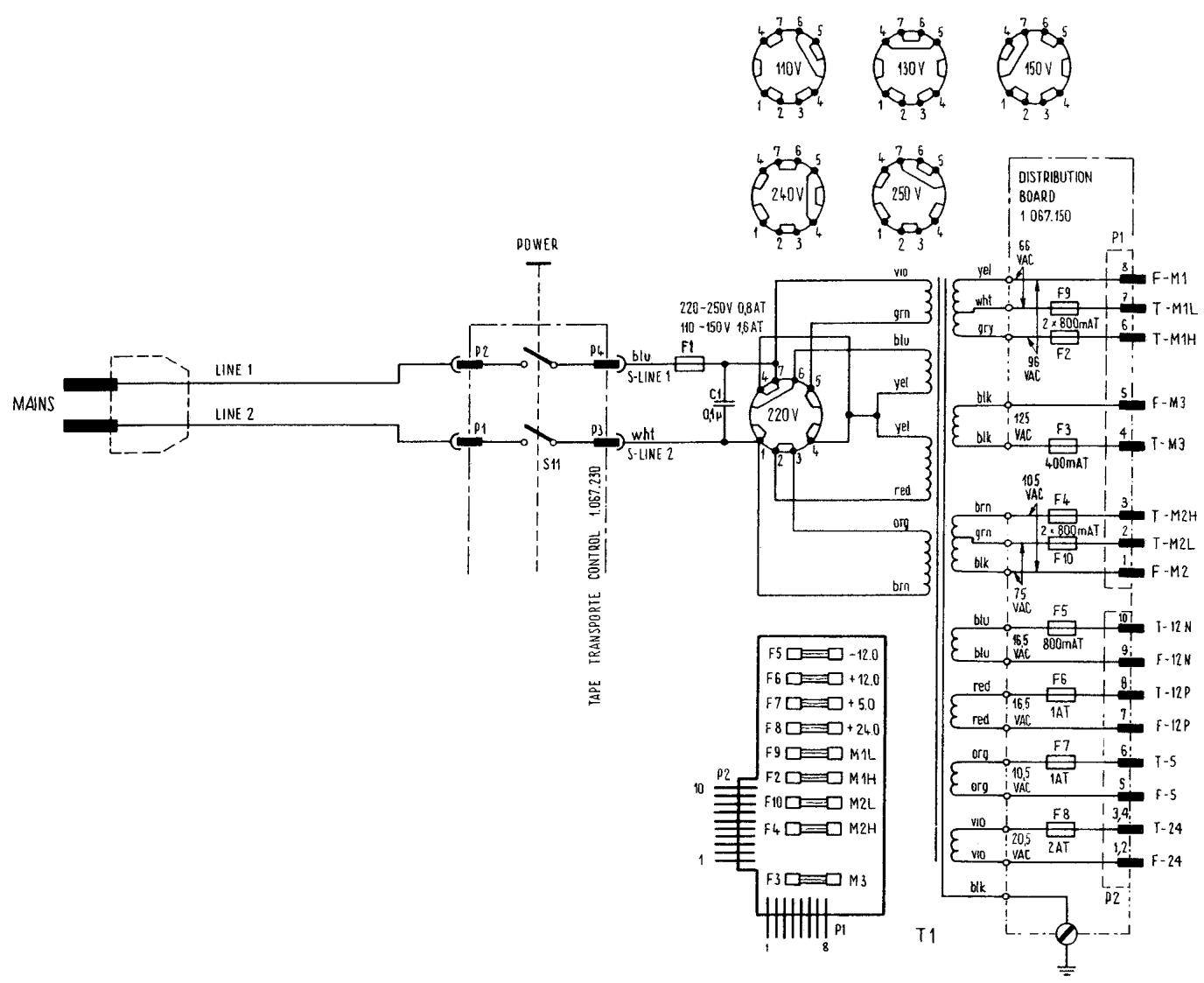STUDER A700 - Bloc des têtes 1.020.822 (A24) - 1