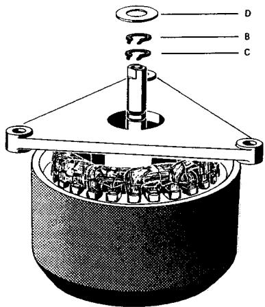 STUDER A700 - Demontage de l'axe de cabestan et du palier d'appui synthétique - 1