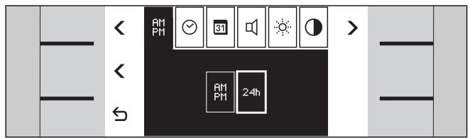 GAGGENAU BS281630 - Exemple : modifier l'affichage de veille - 1