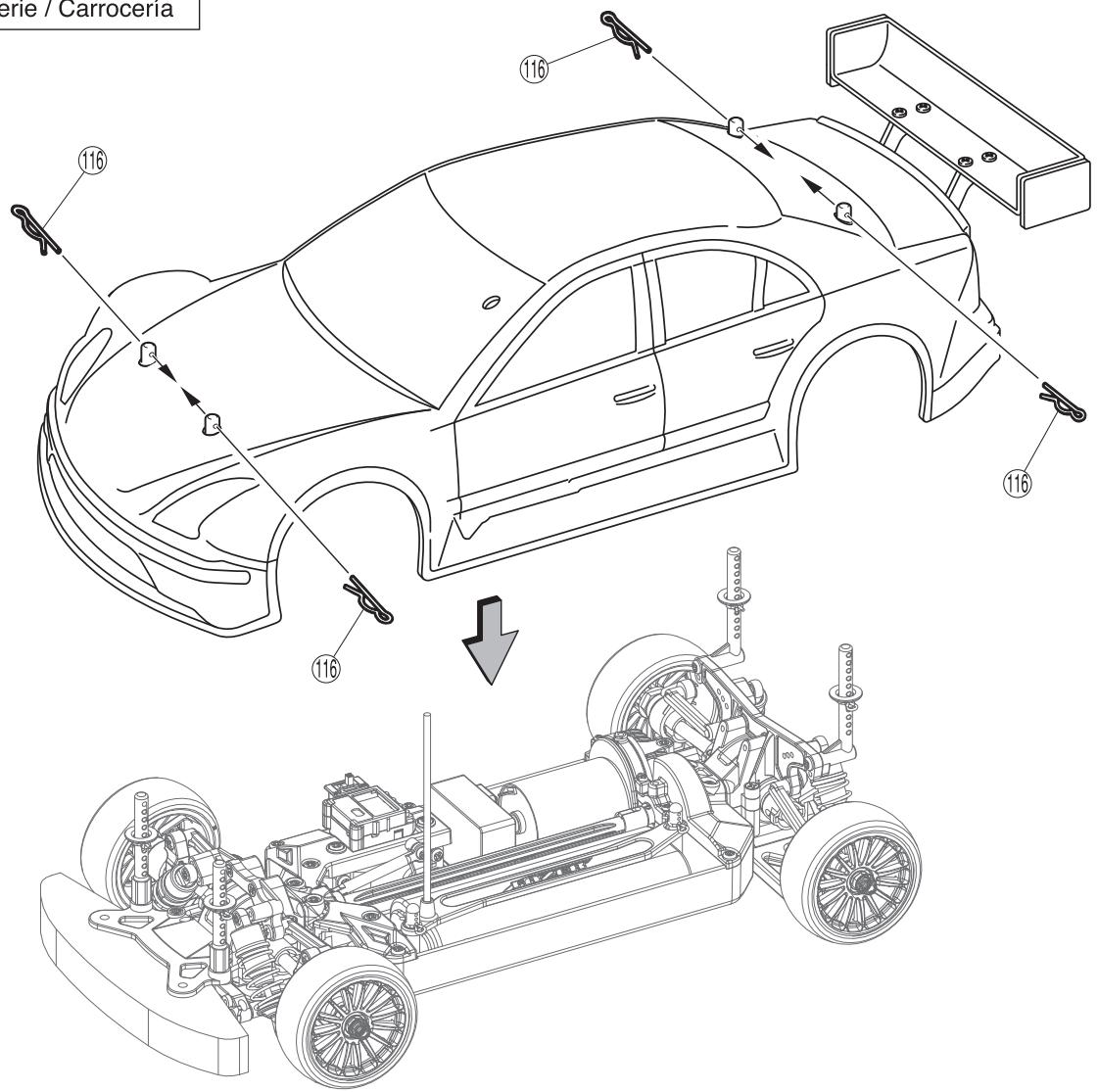 KYOSHO EP FAZER - / Moteur - 36