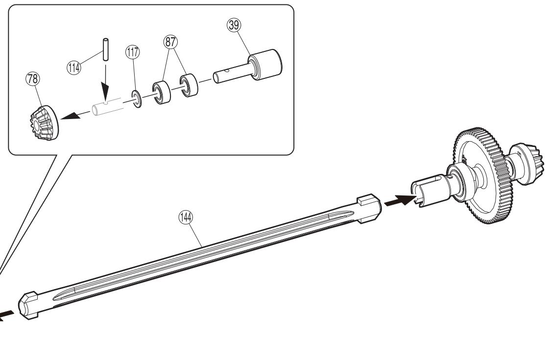 KYOSHO EP FAZER - Lé à dévelop / rear differential / hintere gear differential differéntiel arrière / diferencial trasero - 26