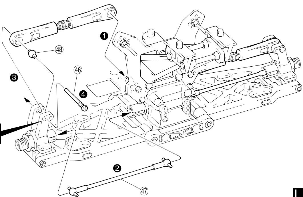 KYOSHO INFERNO MP7.5 SPORTS2 - リヤサイスパターン / Rear Suspension / Hintere Aufh'Sngung Suspension arri re / Suspensi—n Trasera - 3