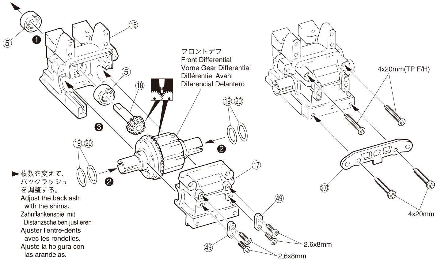 KYOSHO INFERNO US SPORTS2 - Avant l'assemblage, veuillez dire les points suivants attentivement: - 14