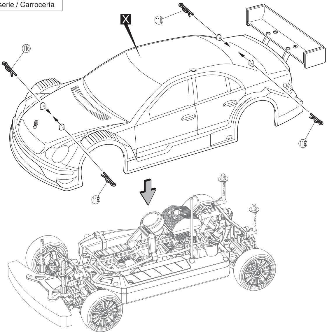 KYOSHO PURETEN GP 4WD FAZER - / Air cleaner luftfilter/filtre à air/filtro de aire - 17