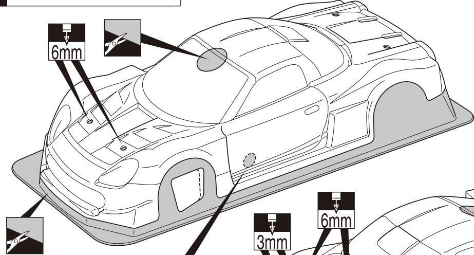 KYOSHO V-ONE SIII EVO LIGHTNING MCQUEEN APR MR-S - リヤルクット/Rear Bulkhead/Getriebekasten, hinten Cellule arrête/Caja Trasera - 15