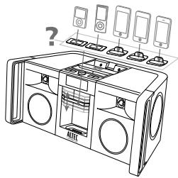ALTEC LANSING IMT800 - Comment insérer l'adaptateur - 1