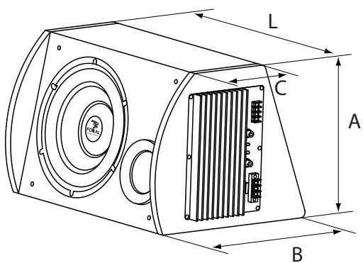 FOCAL BOMBA 300 LUX - Dimensions : - 1