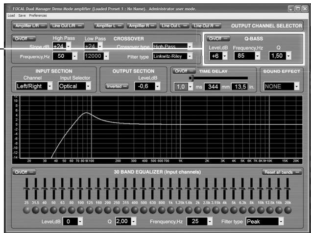 FOCAL DUAL MANAGER - Sélection du canal de sortie (Output channel selector) - 6
