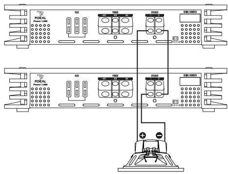 FOCAL POWER AMPLIFIERS - Focal Power 1.800 bridge mode - 4