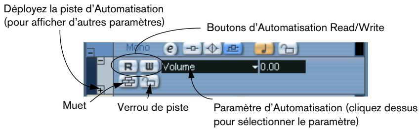 STEINBERG CUBASE SX - La liste des pistes - 2