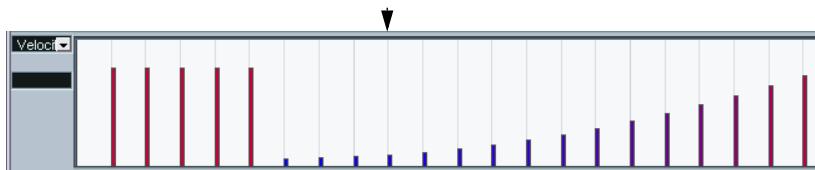 STEINBERG CUBASE SX - Édition des valeurs de vitesse - 6