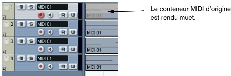 STEINBERG CUBASE SX - Dissoudre les conteneurs en canaux séparés - 2