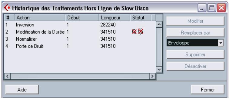 STEINBERG CUBASE SX - Historique des traits hors ligne - 1