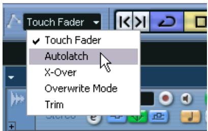 STEINBERG CUBASE SX - À propos des cinq modes d'automatisation (Cubase SX) - 1