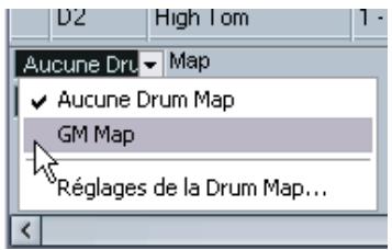 STEINBERG CUBASE SX - Réglages de la drum map - 1