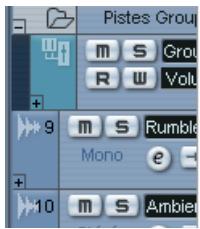 STEINBERG CUBASE SX - Afficher uniquement les sous-pistes d'automatisation utilisées - 1