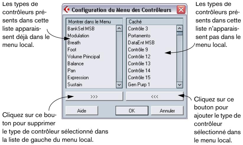 STEINBERG CUBASE SX - Sélectionner un type d'événement - 2
