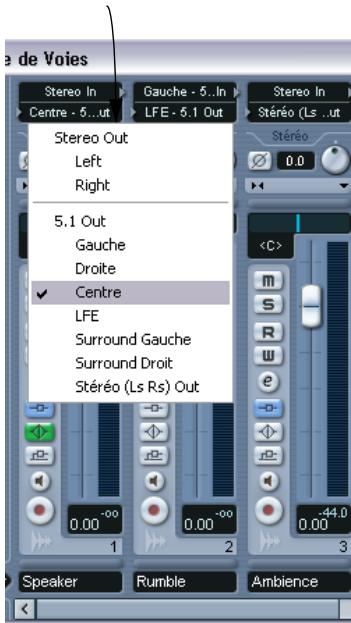 STEINBERG CUBASE SX - Le surround dans la console - 1