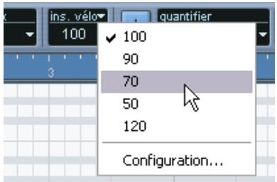 STEINBERG CUBASE SX - Réglage des valeurs de vitesse - 1