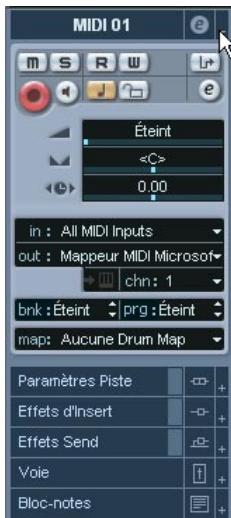 STEINBERG CUBASE SX - L'inspecteur - manipulations générales - 2