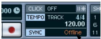 STEINBERG CUBASE SX - L'indicateur de synchronisation - 1