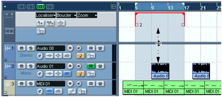 STEINBERG CUBASE SX - Diviser la liste des pistes (cubase SX uniquement) - 1
