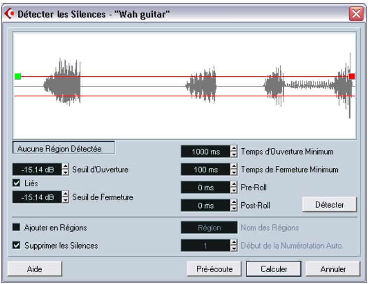 STEINBERG CUBASE SX - Détecteur les silences - 1