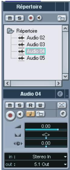 STEINBERG CUBASE SX - Pistes répertoires - 1