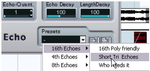 STEINBERG CUBASE SX - Section effets send (départs) - 2
