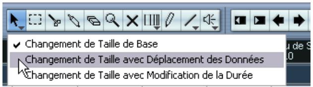 STEINBERG CUBASE SX - Changer la taille des événements - 1