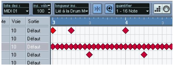 STEINBERG CUBASE SX - L'affichage des notes - 1