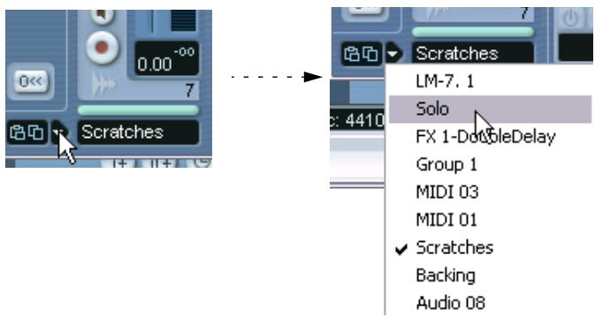 STEINBERG CUBASE SX - Changer les voies dans la fenêtre des configurations de voie - 1