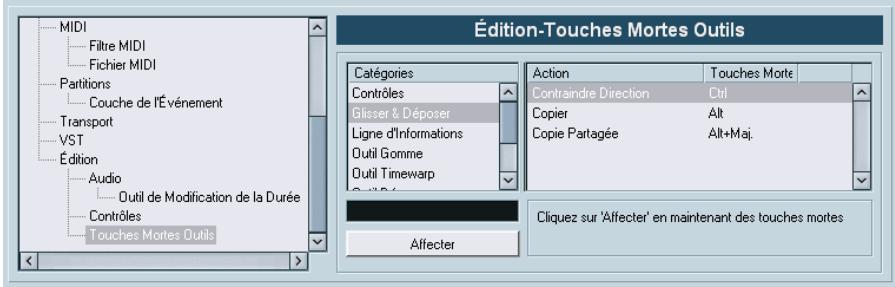 STEINBERG CUBASE SX - Définir les touches mortes des outils - 1