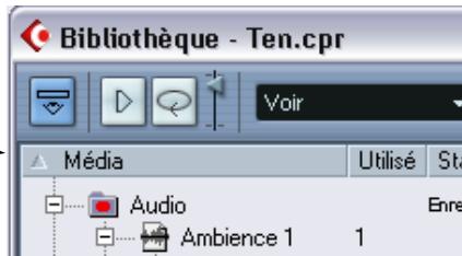 STEINBERG CUBASE SX - Classer le contenu de la bibliothèque - 1