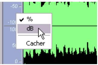 STEINBERG CUBASE SX - L'affichage de la forme d'onde et l'échelle de niveau - 2