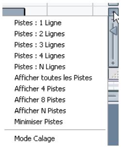 STEINBERG CUBASE SX - Redimensionner des pistes dans la liste des pistes - 1