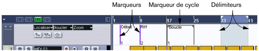 STEINBERG CUBASE SX - Usage de la piste marqueur - 1