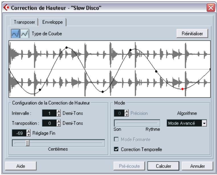 STEINBERG CUBASE SX - Correction de hauteur basée sur l'enveloppe - 1