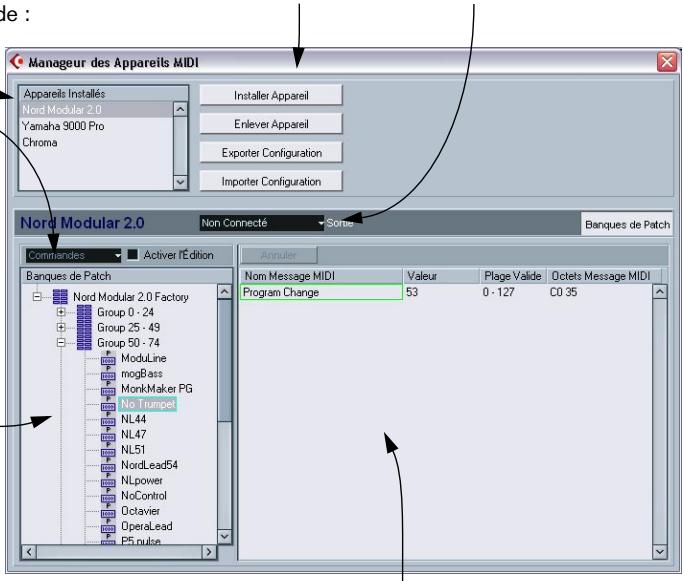 STEINBERG CUBASE SX - Ouvrir le gestionnaire des appareils MIDI - 1