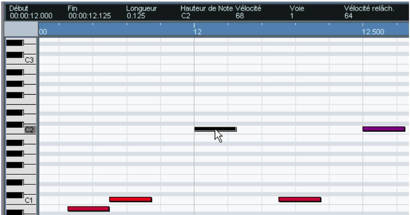 STEINBERG CUBASE SX - L'affichage des notes - 1