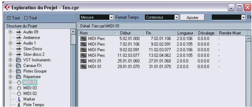 STEINBERG CUBASE SX - Naviguer dans l'explorateur - 1