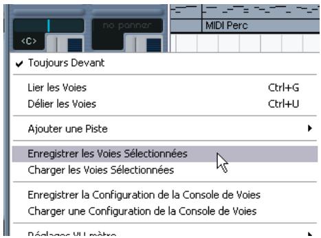 STEINBERG CUBASE SX - Sauvegarder les réglages de console - 1