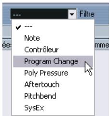 STEINBERG CUBASE SX - Filtrer les événements MIDI - 1