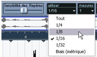 STEINBERG CUBASE SX - Le menu local "utiliser - 1