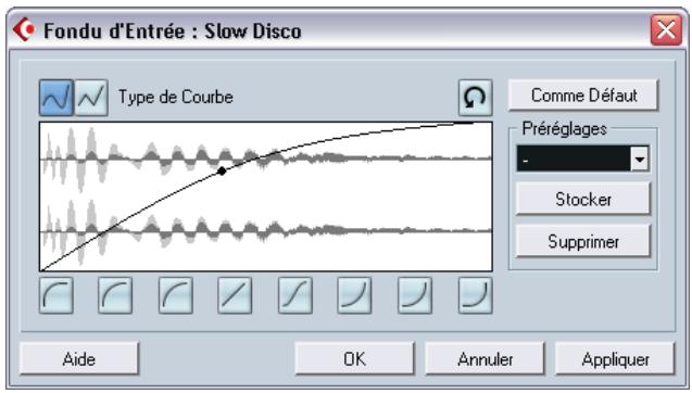 STEINBERG CUBASE SX - Les dialogues de fondus - 1